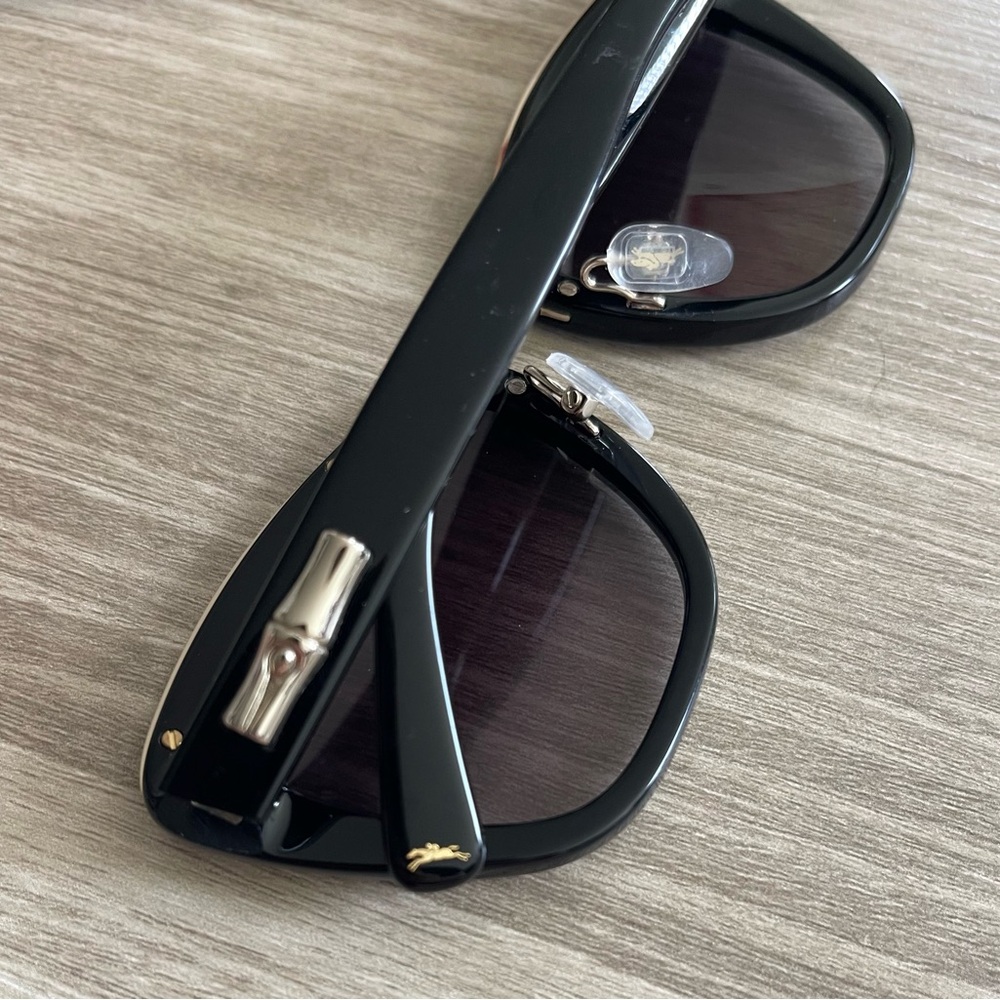 Longchamp Black 53mm Gradient Rectangle Sunglasses - image 6